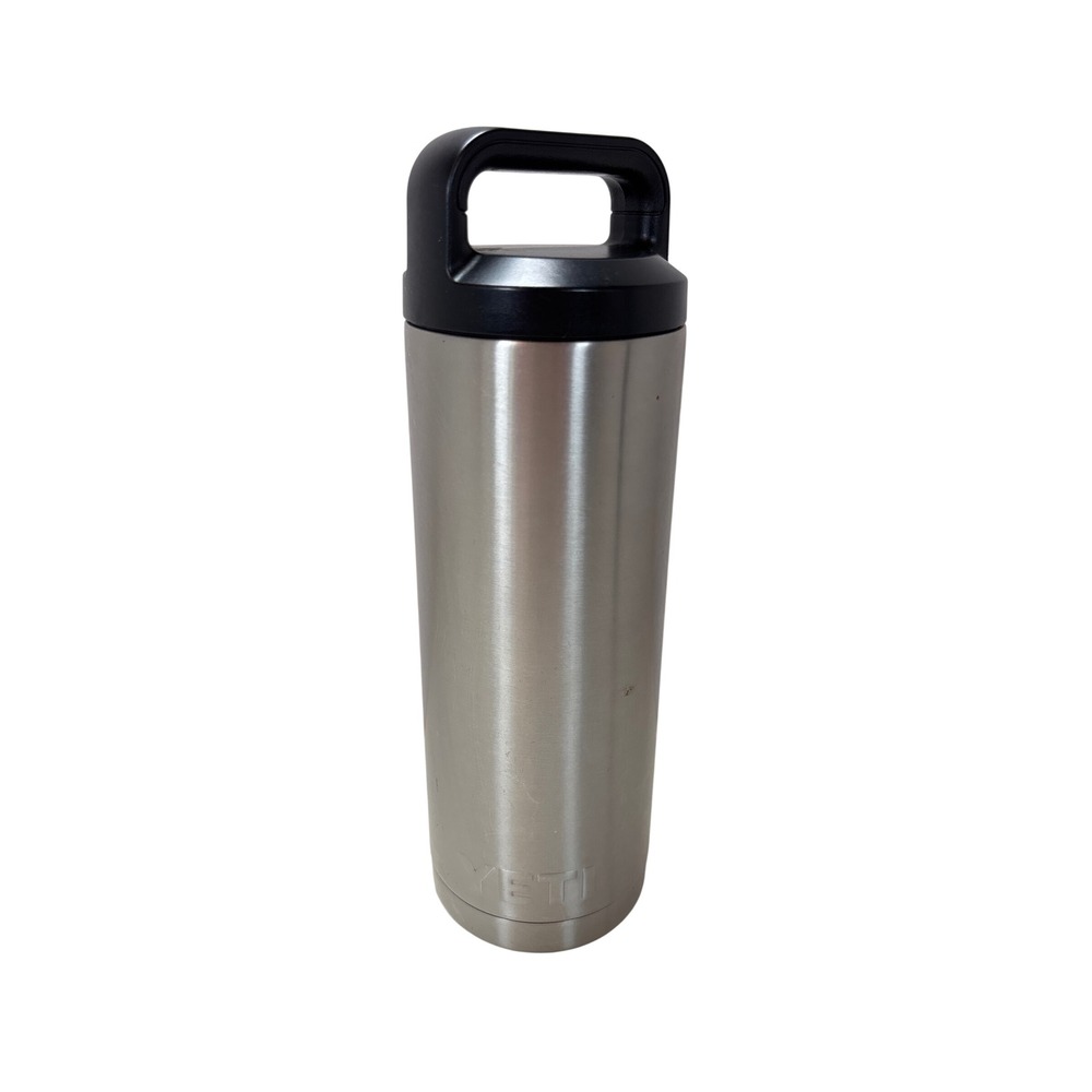 YETI Rambler 18 oz Bottle Stainless Steel Vacuum Insulated Water Bottle Chug Cap